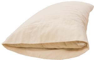 Organic 400-thread count pillowcases are hand-sewn to fit your desired pillow.