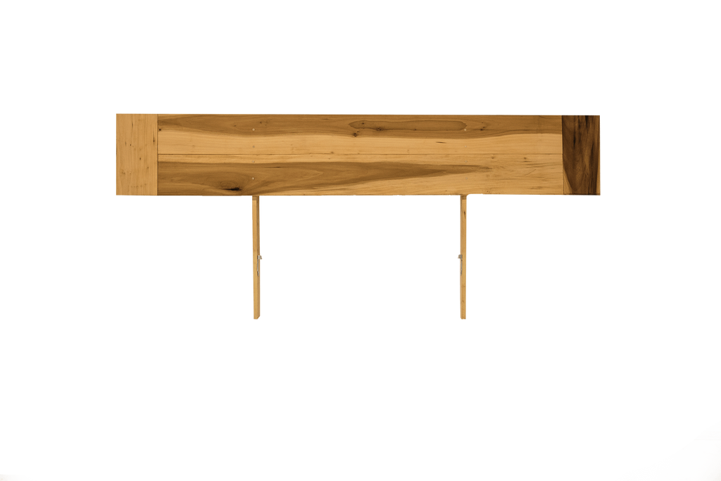 Flat Low Profile Headboard made of exotic poplar with hemp oil finish to protect your walls.